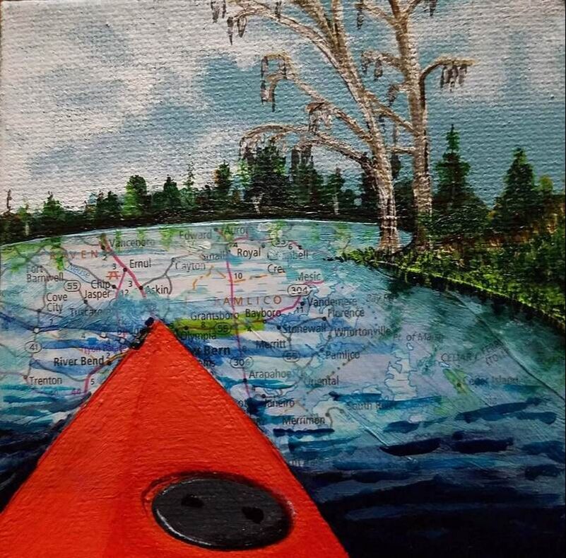 Expressionism,be still and kayak away, kayak art, ,one of kind,mixed media,work of art,mixed media artist,matters of the heart,celebrate the seen and the unseen,redemptive art, one of a kind creations,tracey penrod, tracey penrod art, expressive art, one of a kind,representational art